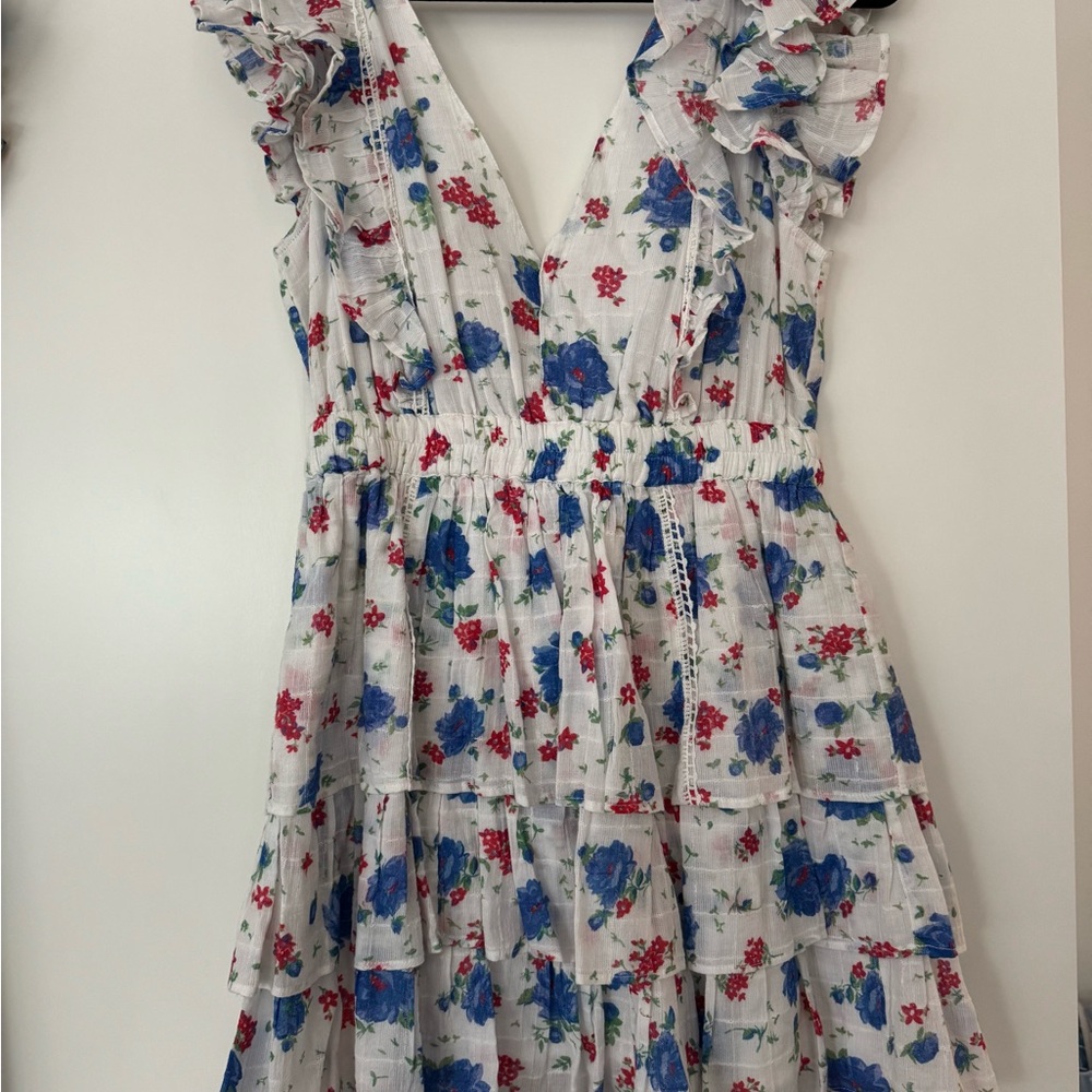 LoveShack Fancy Floral Ruffle Dress